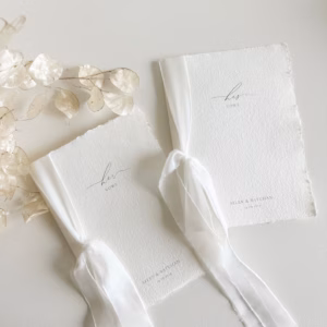 Linen guest book