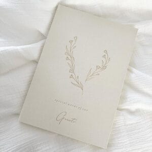 Linnen gastenboek bruiloft
