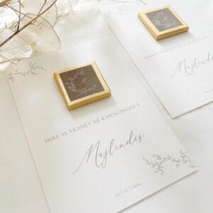 Tafelkaart met chocolade