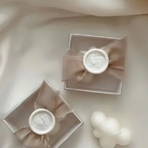 Wolk kaars geboorte bedankje | Doop bedankjes