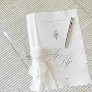 Handmade guestbook