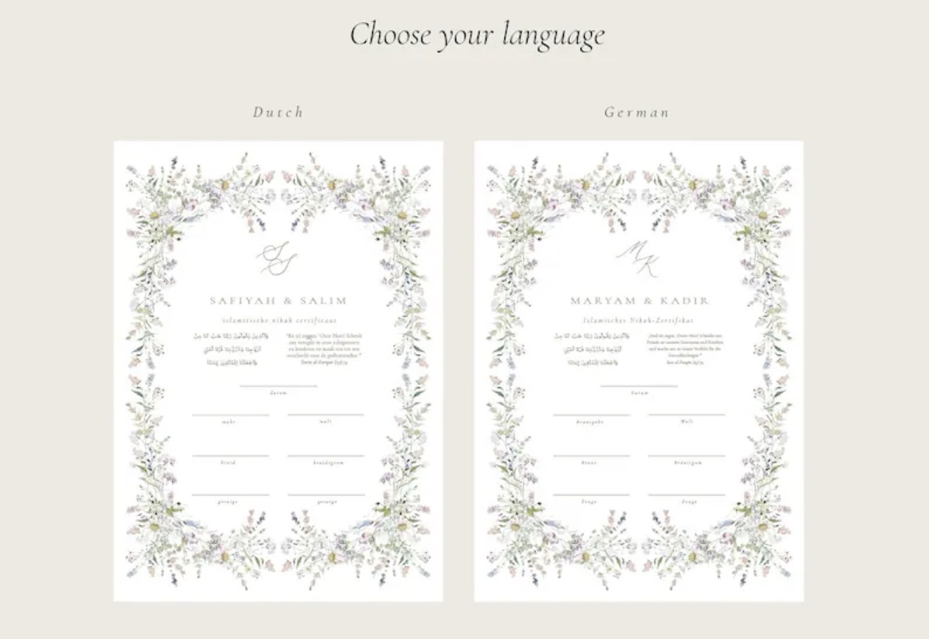 Nikah flower certificaat - Afbeelding 5