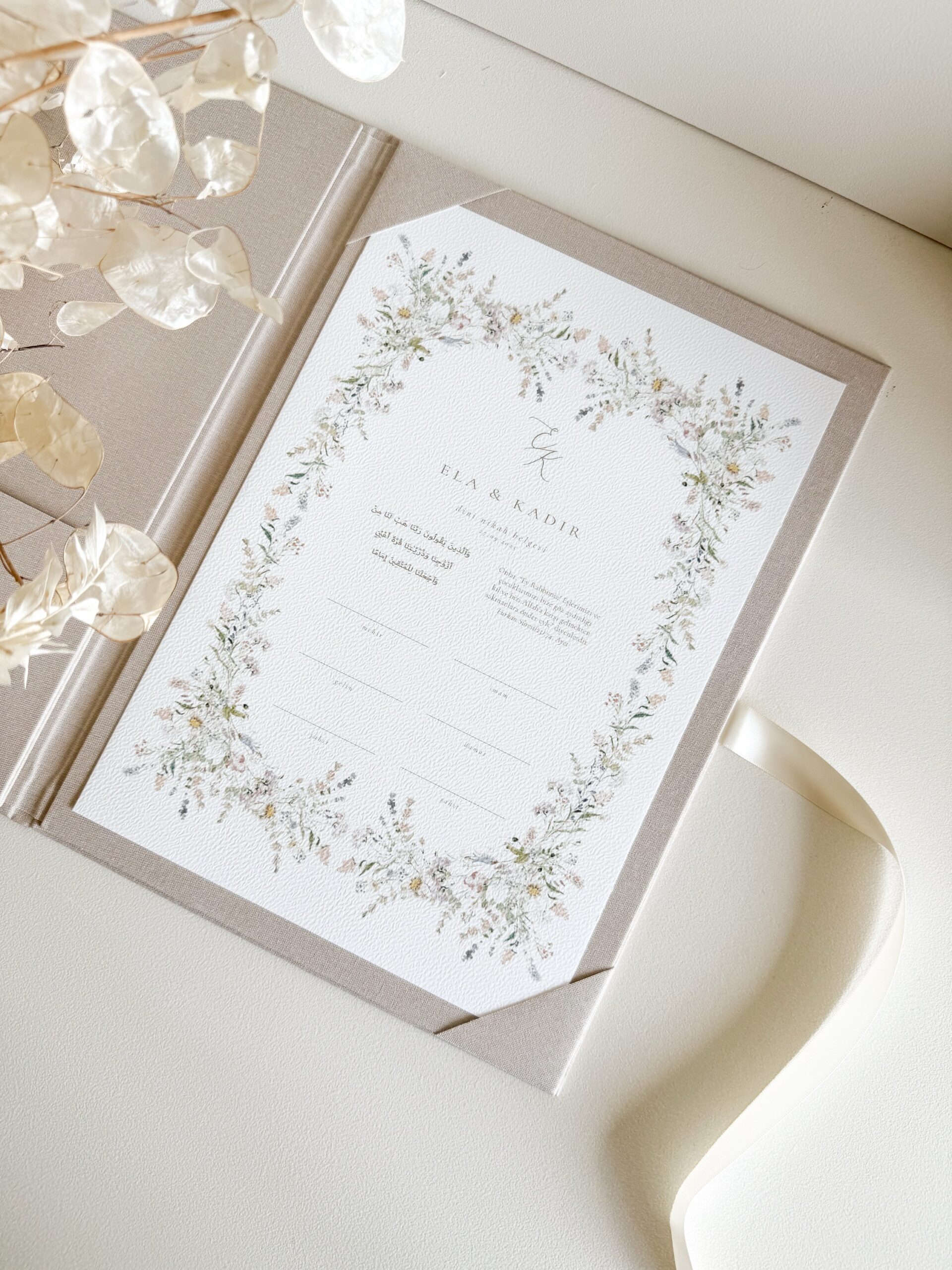 Nikah flower certificaat