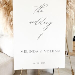 Welkomstbord wedding