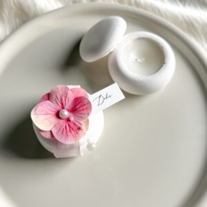 Kaars potje pink